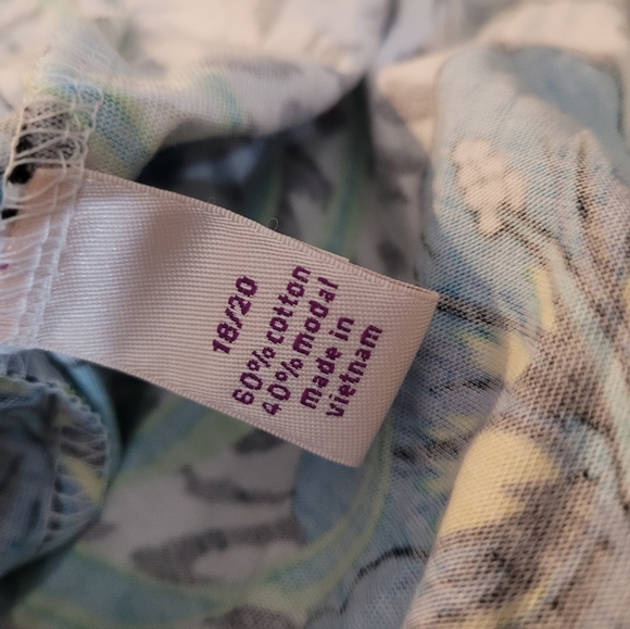 NWT Cacique Floral Maxi Dress Lounge Gown 18 20 - Picture 7 of 7